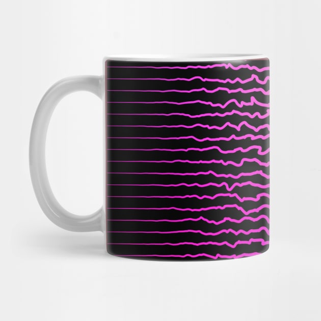 Colorful sound waves, curved lines by BumbleBambooPrints